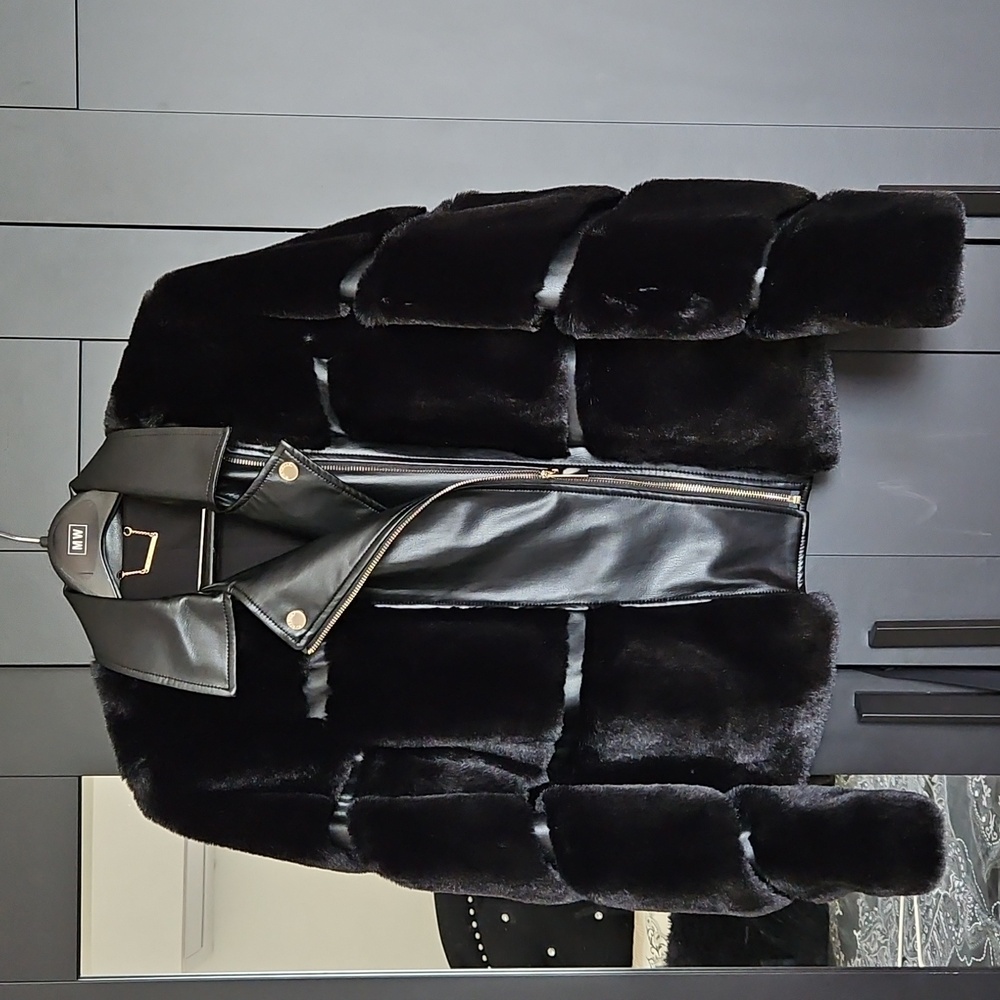 Elie Tahari Mix Media Jacket